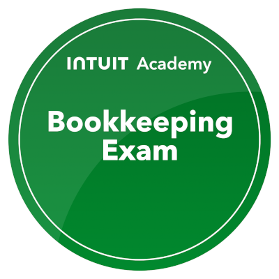 Intuit Academy Bookkeeping Exam badge